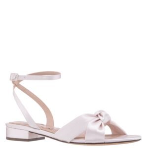 Nina Shoes Sulma Ivory Ankle Strap Flat-Shoe Sandals