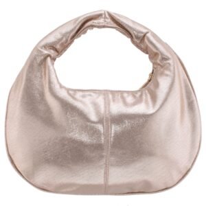 Nina Shoes Sunnie Taupe Satin Handle Hobo Bag