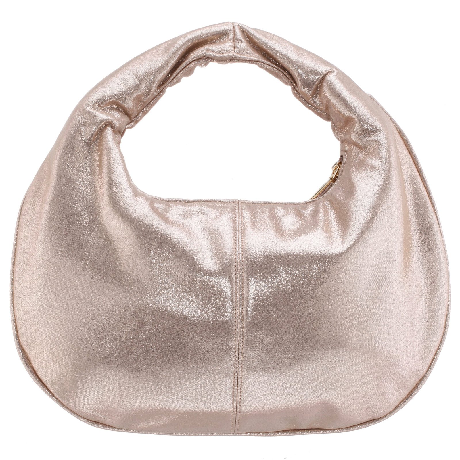 Nina Shoes Sunnie Taupe Satin Handle Hobo Bag