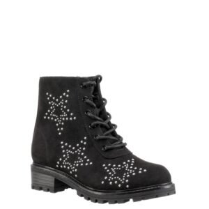 Nina Shoes Girls Trava Black-Suede