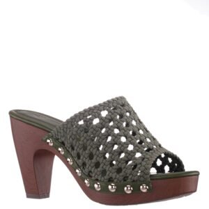 Nina Shoes Ursula Army Slip On High-Heel Platform Sandals