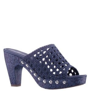 Nina Shoes Ursula Indigo Slip On High-Heel Platform Sandals