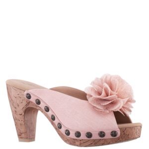Nina Shoes Veneto Shell Slip On High-Heel Platform Sandals