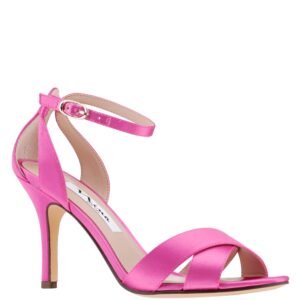 Nina Shoes Venus Ultra Pink Satin High-Heel Dress Sandal