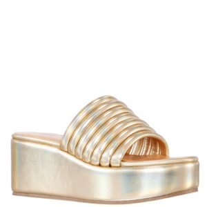 Nina Shoes Verve Gold Prismatic-Nappa Pu