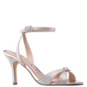Nina Shoes Vinka Platino Ankle Strap High-Heel Sandals