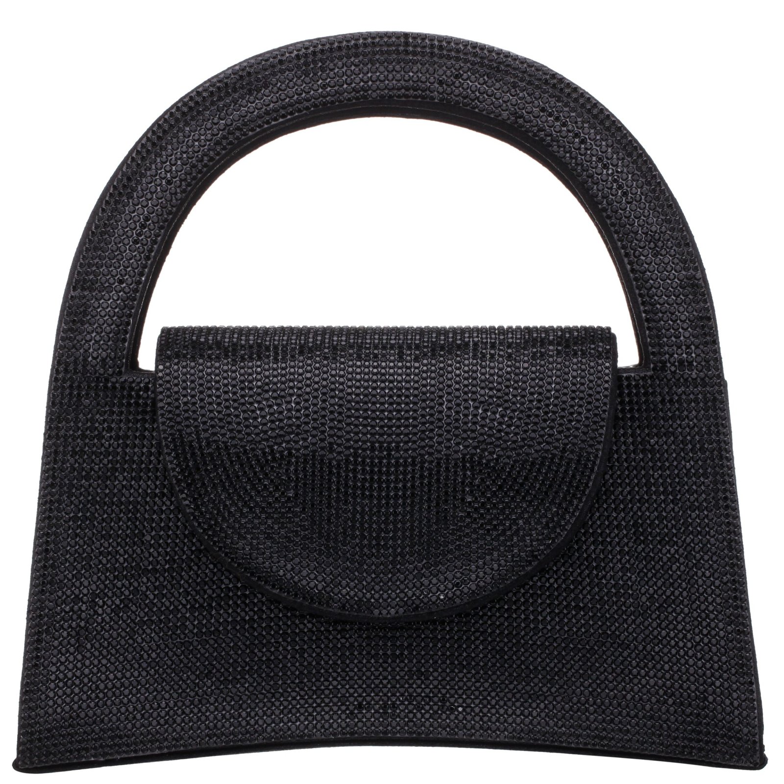 Nina Shoes Vixen Black Glass Crystal Satchel