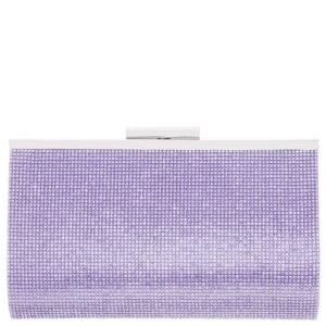 Nina Shoes Winslet Royal Lilac Crystal Frame Clutch