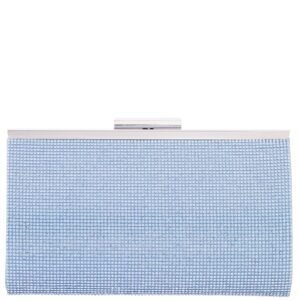 Nina Shoes Winslet Sky Blue Crystal Frame Clutch