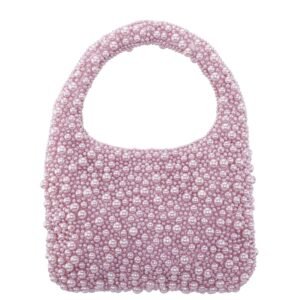 Nina Shoes Zariah Icy Pink Plastic Pearl Hobo Bag