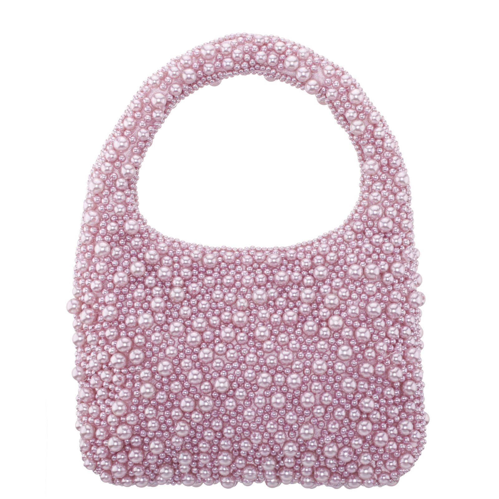 Nina Shoes Zariah Icy Pink Plastic Pearl Hobo Bag