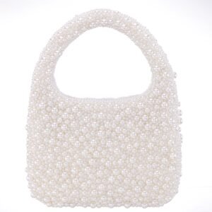 Nina Shoes Zariah Ivory Plastic Pearl Hobo Bag
