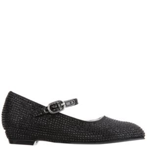 Nina Shoes Girls Zelia Toddler-Black Satin