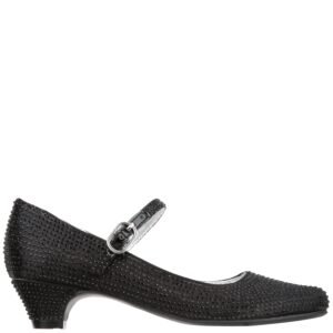 Nina Shoes Girls Zelia Black Satin