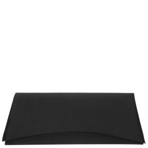Nina Shoes Zoey Black Satin Clutch