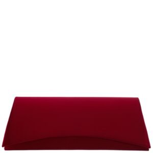 Nina Shoes Zoey Red Rouge Satin Clutch