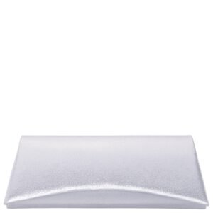 Nina Shoes Zoey True Silver Reflective suedette Clutch