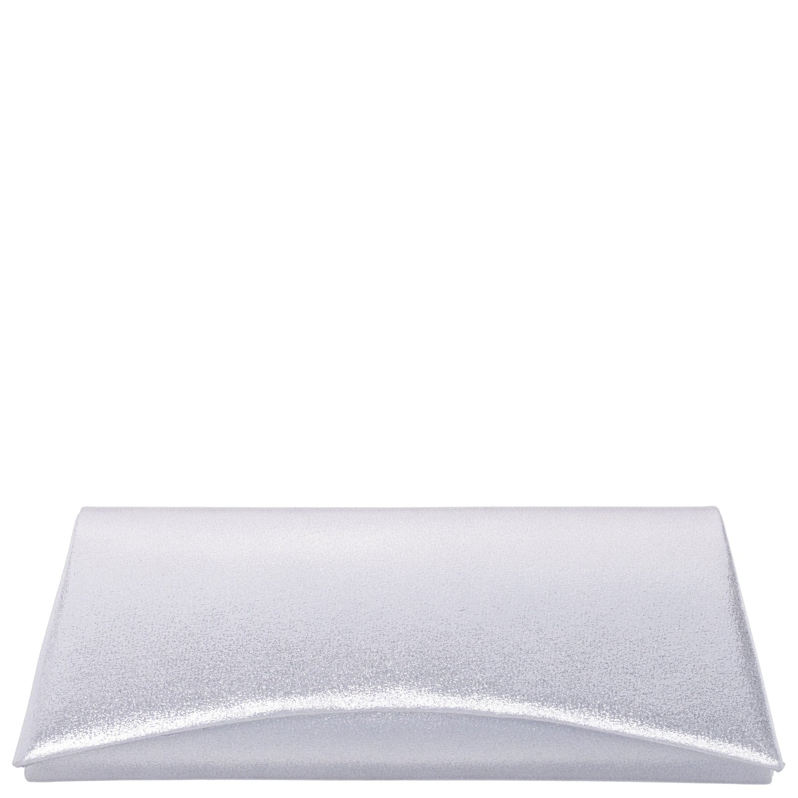 Nina Shoes Zoey True Silver Reflective suedette Clutch