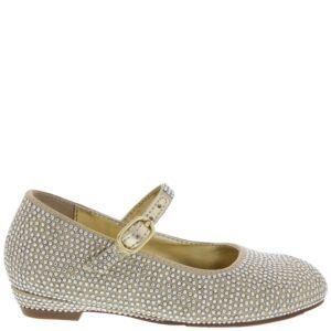 Nina Shoes Girls Zelia Toddler-Gold Satin