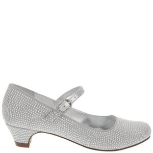 Nina Shoes Girls Zelia Silver Satin