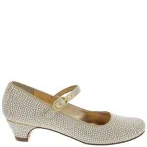 Nina Shoes Girls Zelia Gold Satin