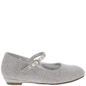 Nina Shoes Girls Zelia Toddler-Silver Satin