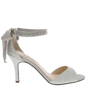 Nina Shoes Vinnie Silver Bliss Satin