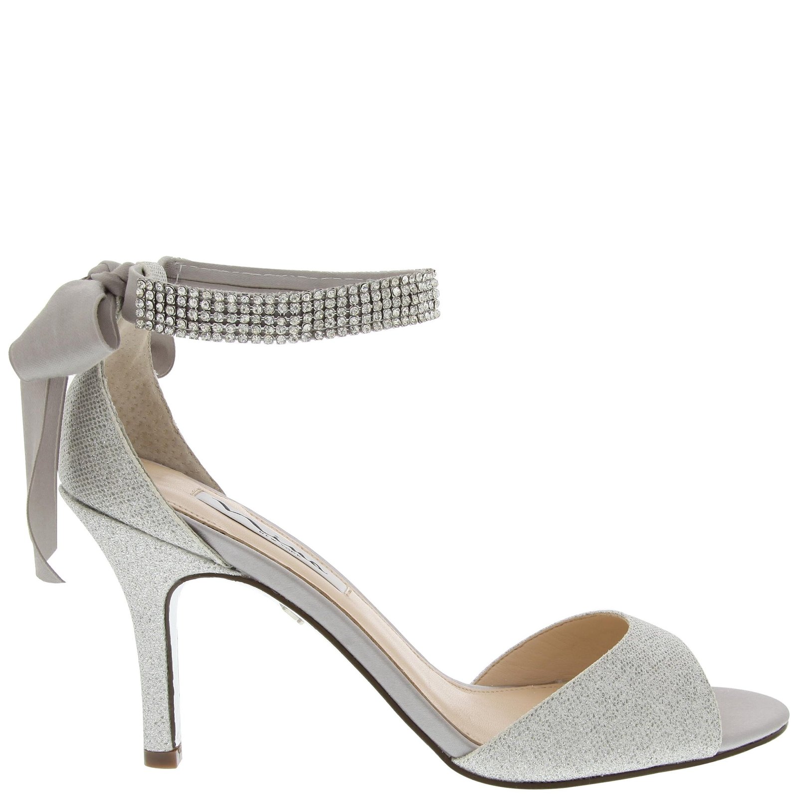 Nina Shoes Vinnie Silver Bliss Satin